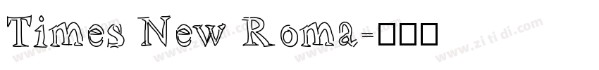 Times New Roma字体转换
